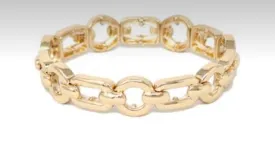 Accessories- Gold Open Metal Link Chain Bracelet