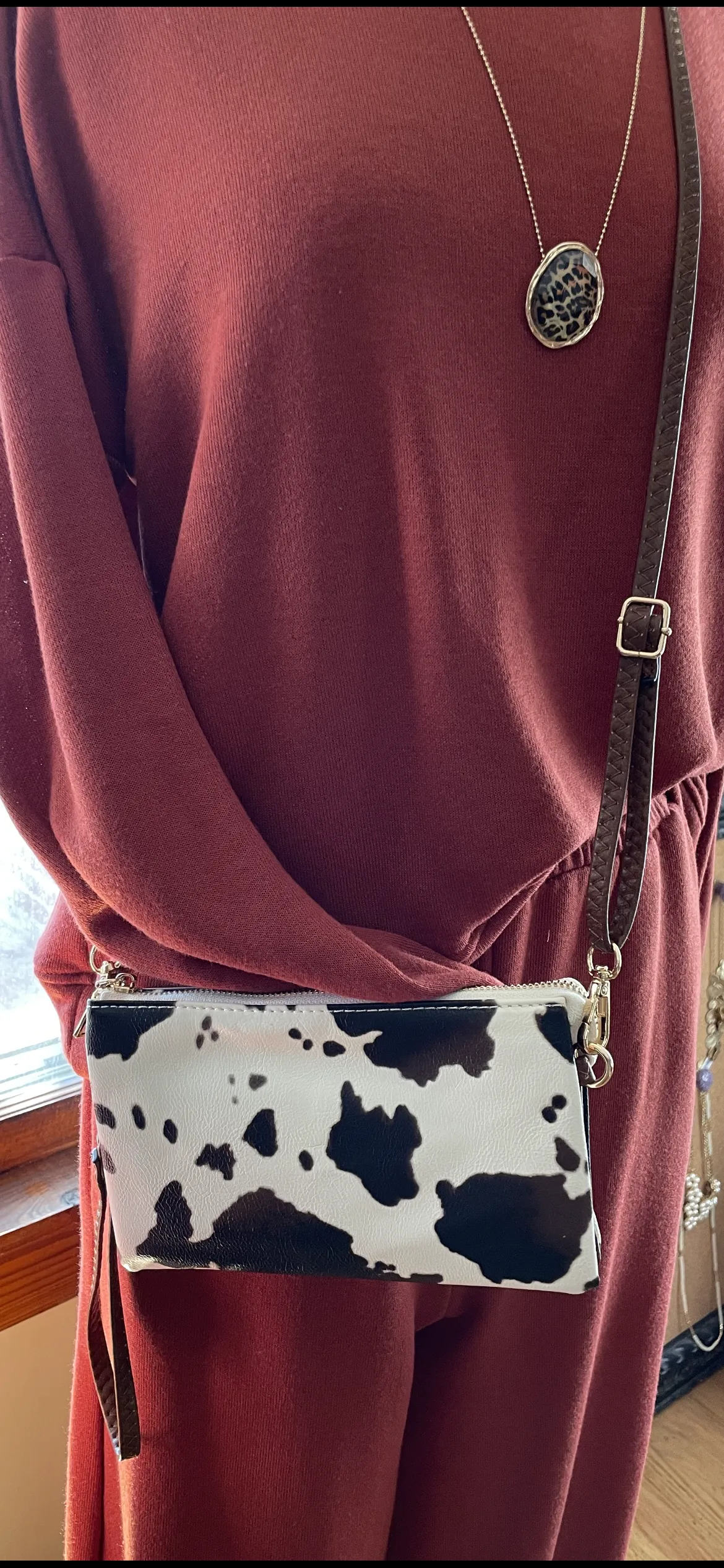 Accessories- Purses- Cow Print Crossbody