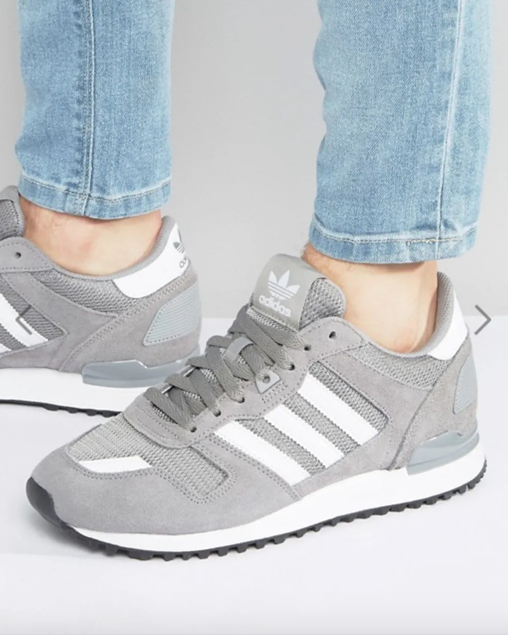 adidas Originals ZX 700 Trainers In Grey S76175