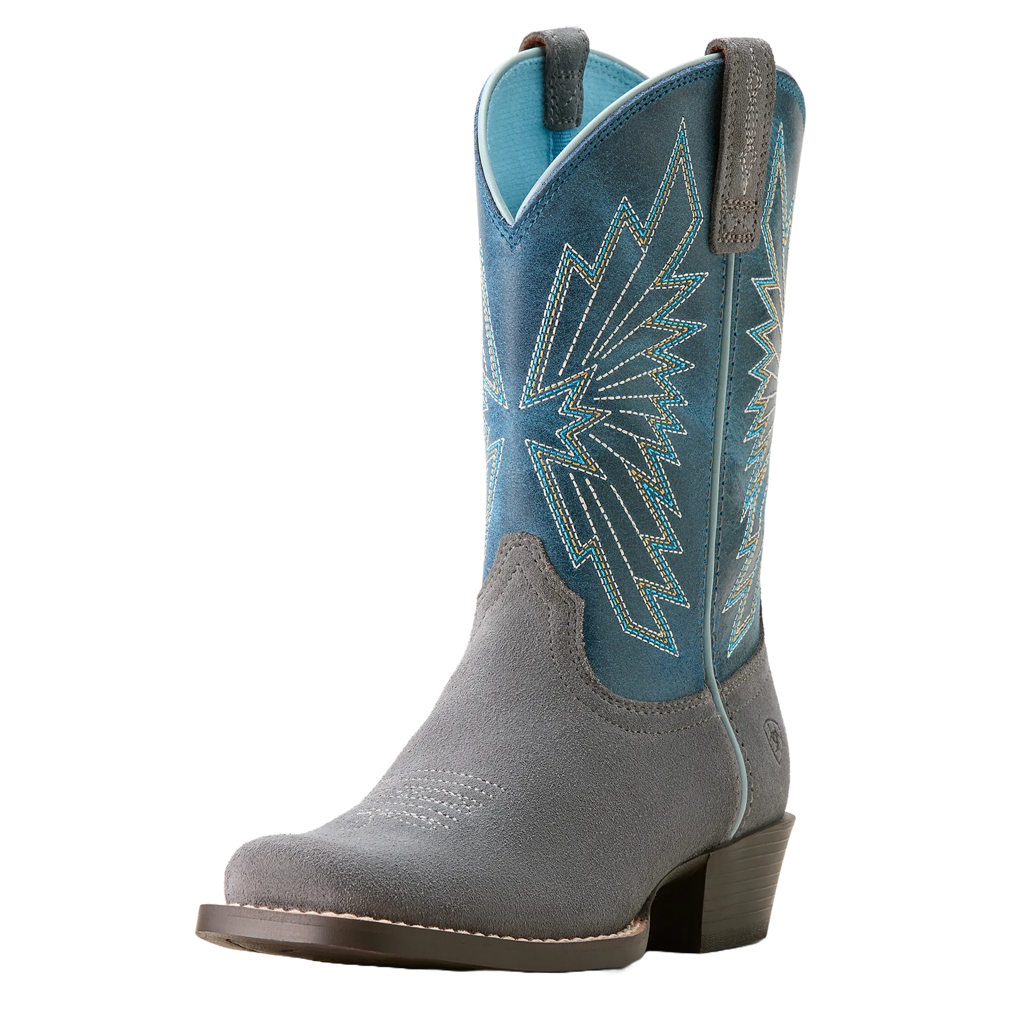 Ariat Children's Decatur Mineral Suede & Downpour Western Boot 10053624