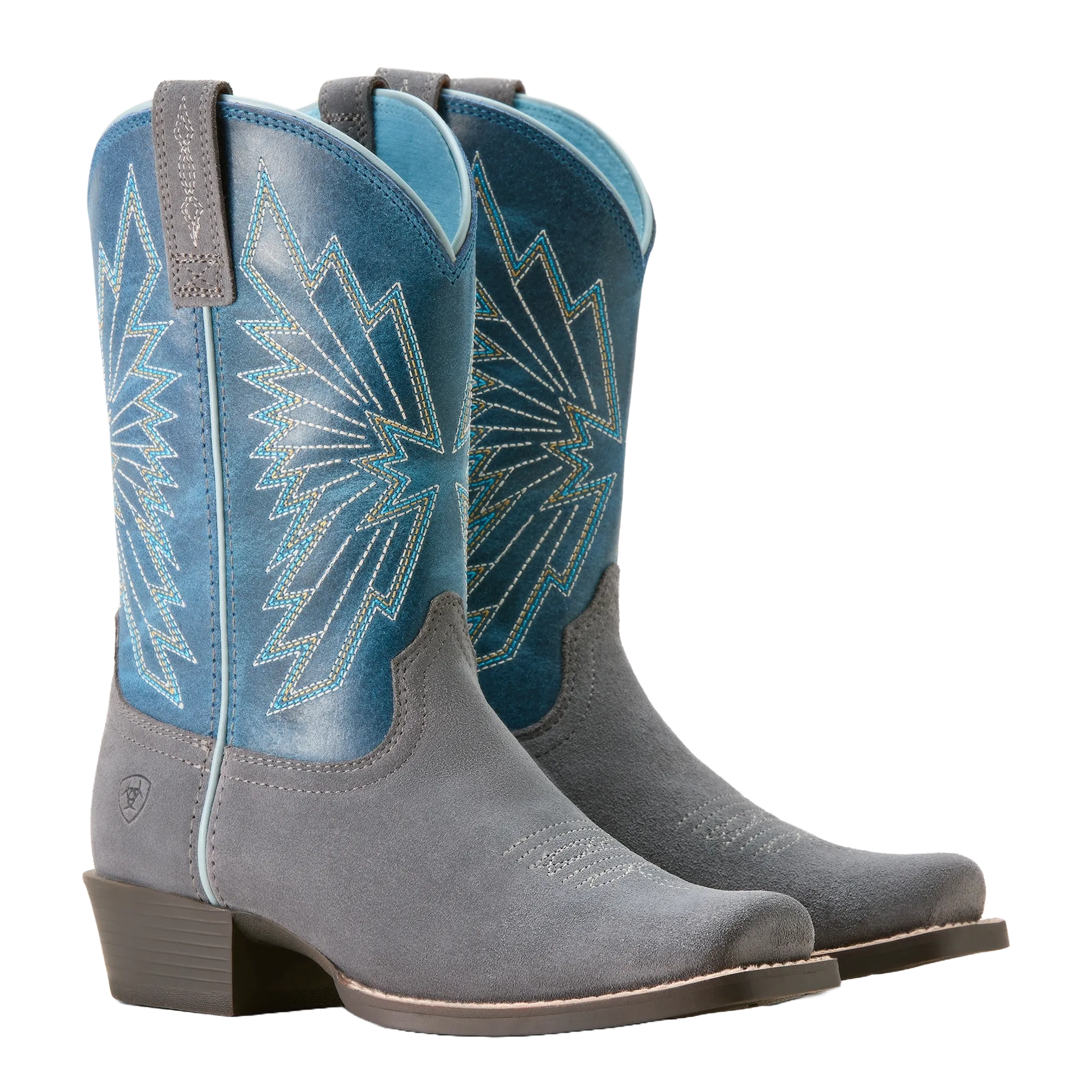 Ariat Children's Decatur Mineral Suede & Downpour Western Boot 10053624