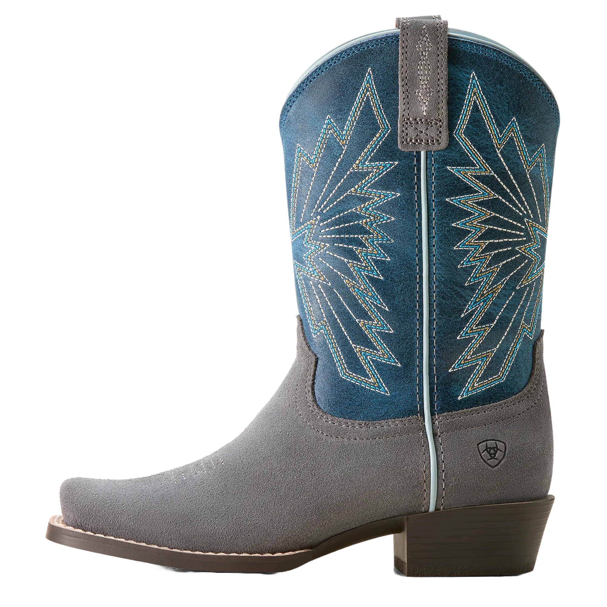 Ariat Children's Decatur Mineral Suede & Downpour Western Boot 10053624