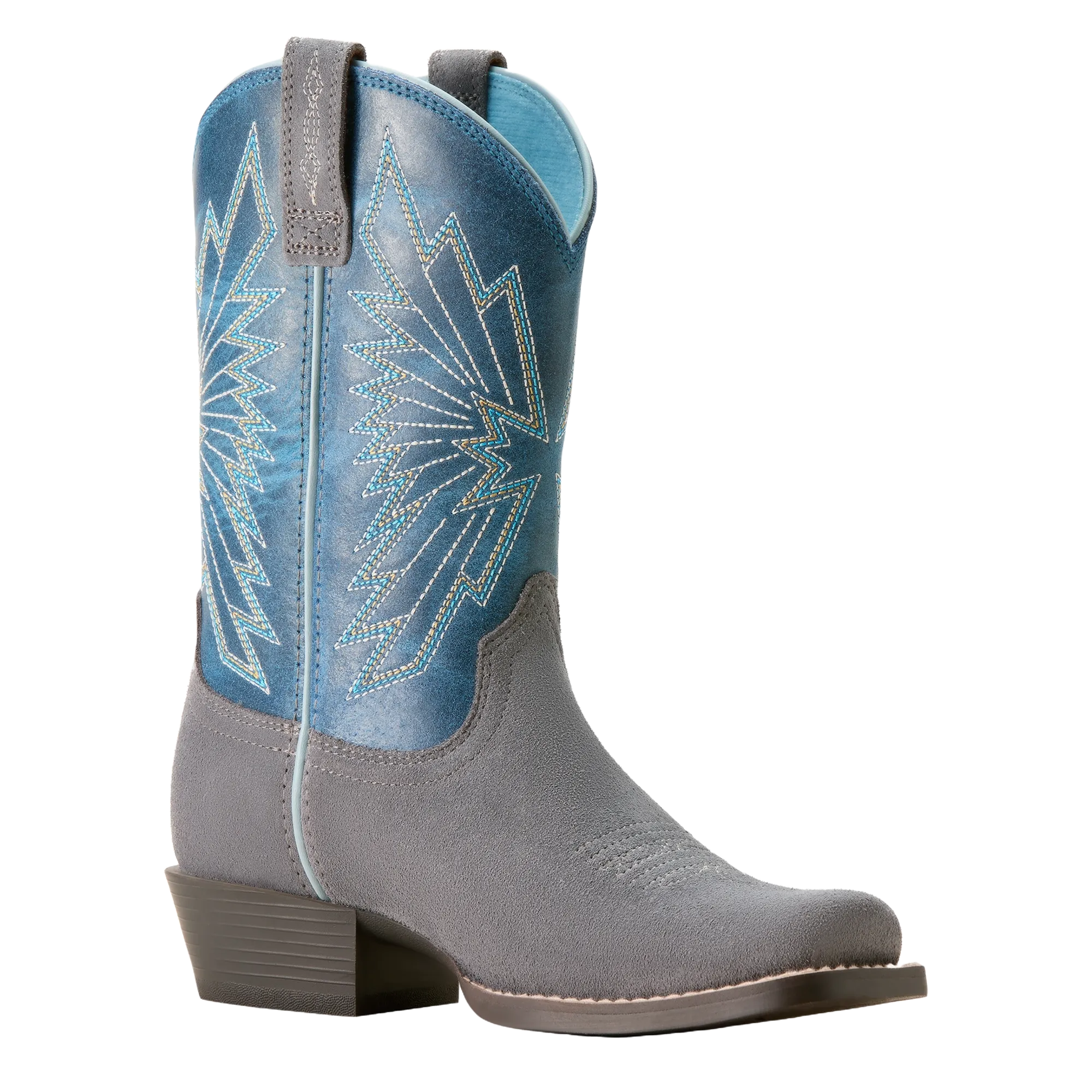 Ariat Children's Decatur Mineral Suede & Downpour Western Boot 10053624