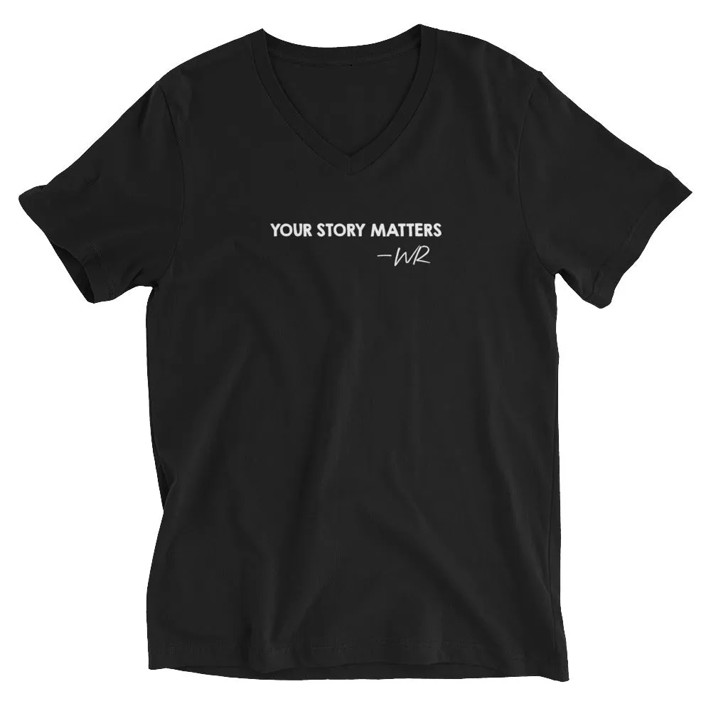 BEST FIT, BEST FEEL TEE BLACK - YOUR STORY MATTERS. WHITNEY REYNOLDS