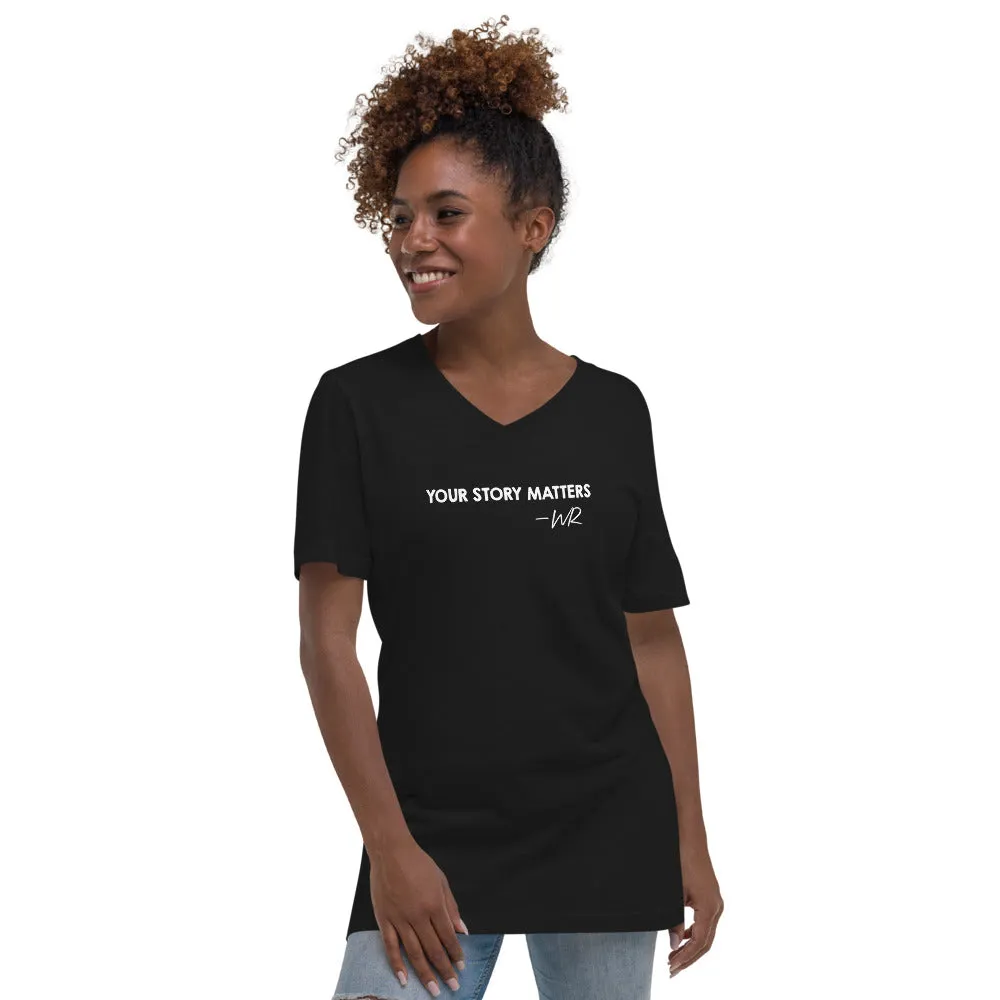 BEST FIT, BEST FEEL TEE BLACK - YOUR STORY MATTERS. WHITNEY REYNOLDS