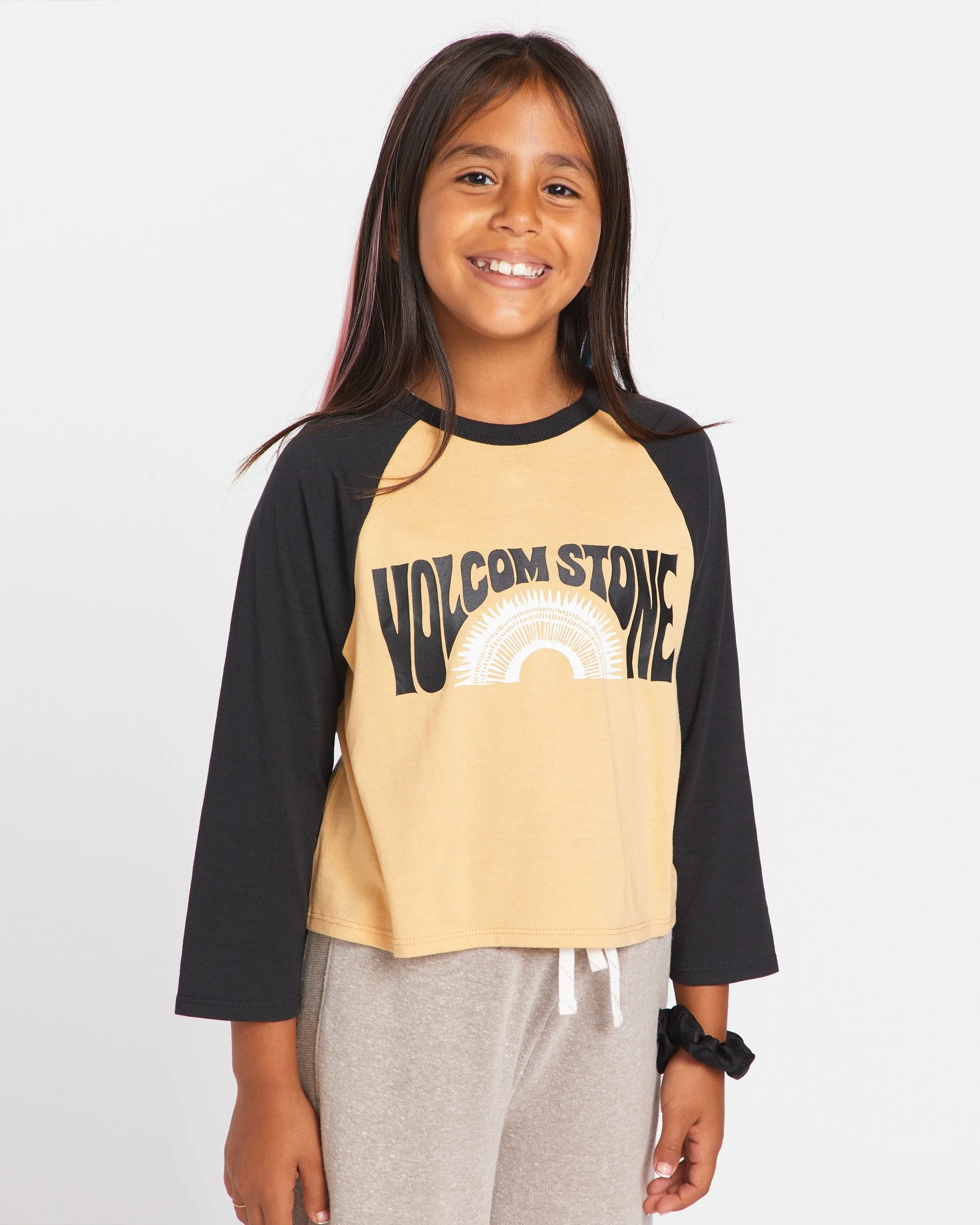 Big Girls Pitch Me Long Sleeve Tee - Sand