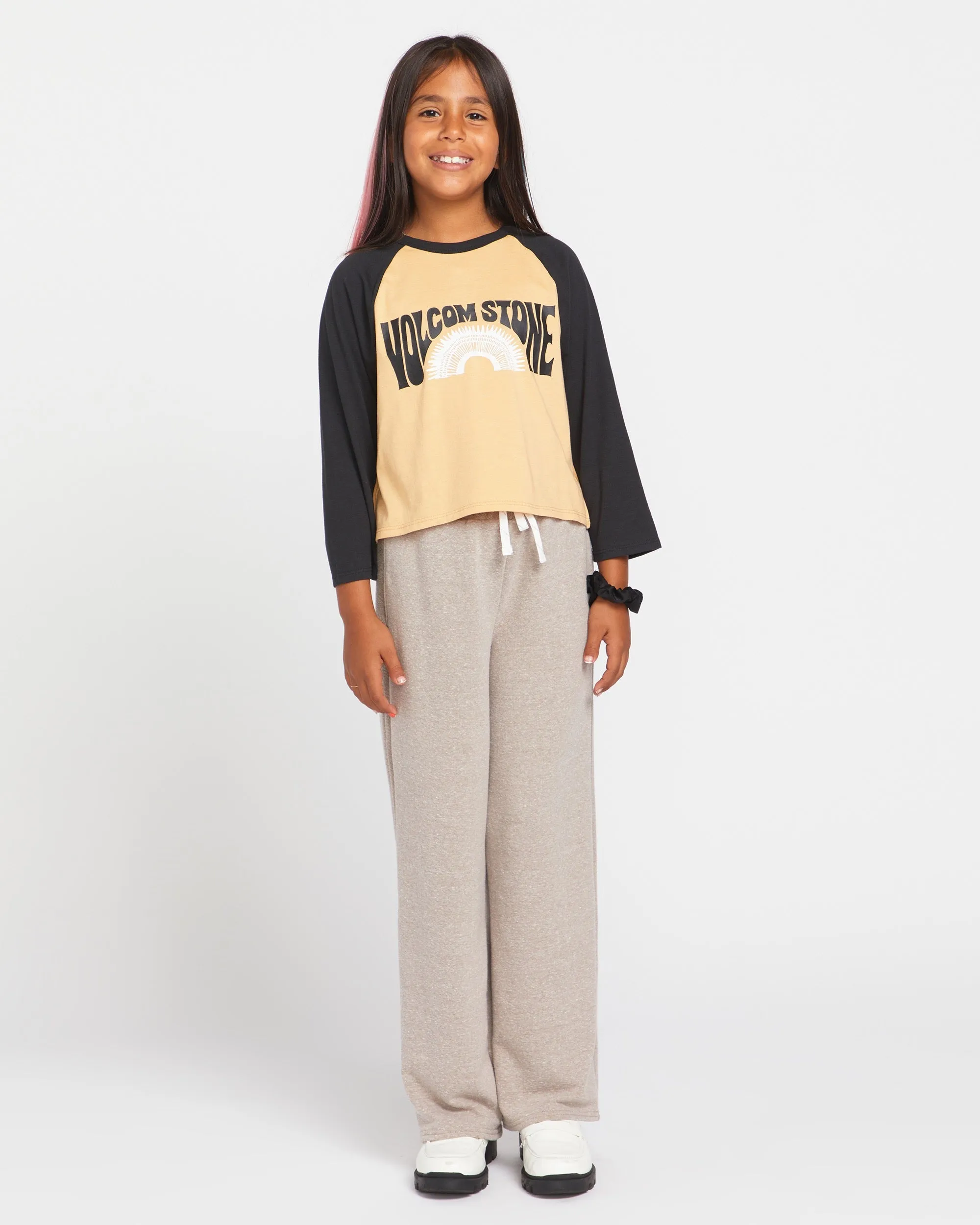 Big Girls Pitch Me Long Sleeve Tee - Sand