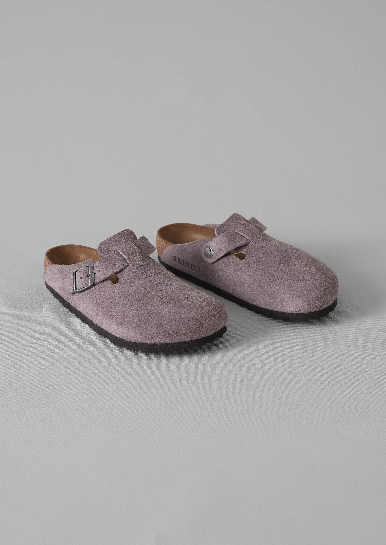 Birkenstock Boston Suede Clogs | Faded Purple