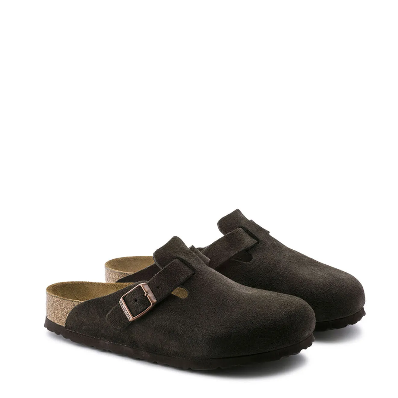 Birkenstock Boston Suede Leather Mocca