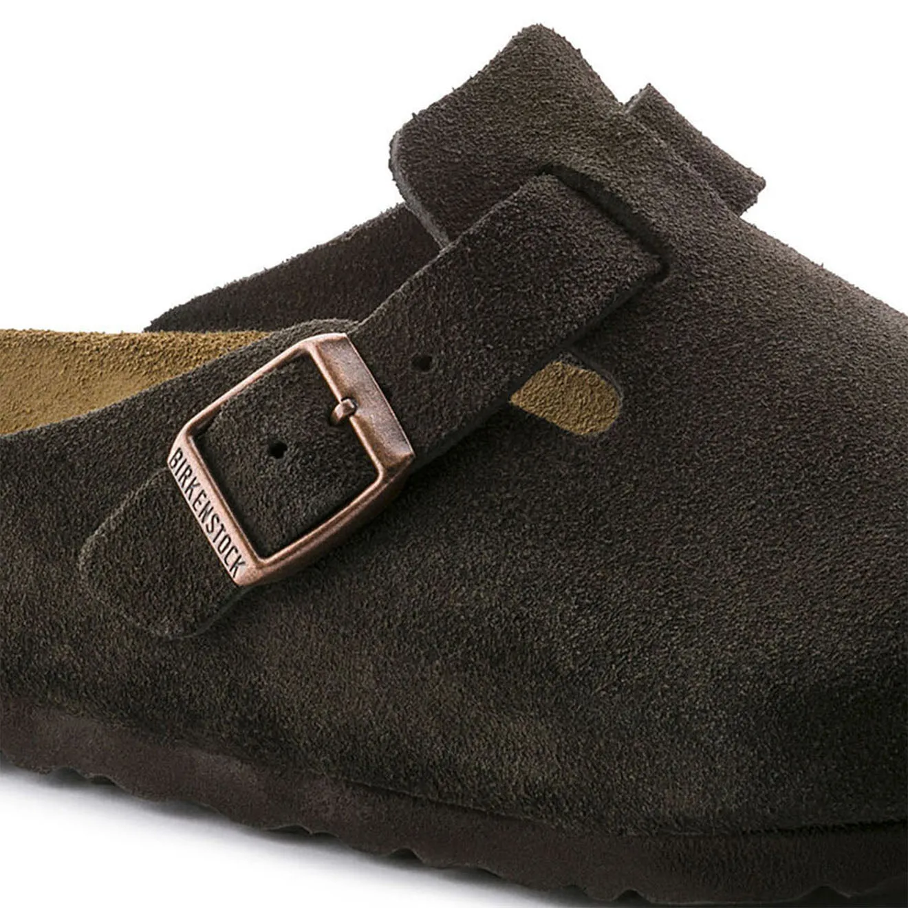 Birkenstock Boston Suede Leather Mocca