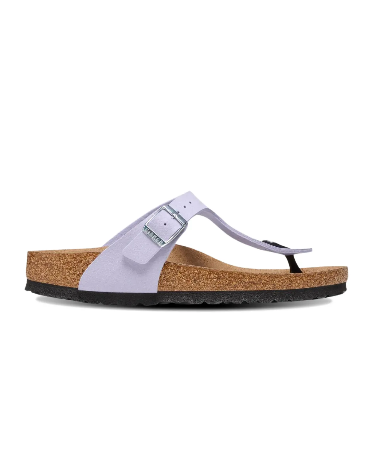 Birkenstock Gizeh Synthetic Soft Suede Purple Fog Vegan Sandals