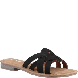 Black Alexandra Mule Sandals