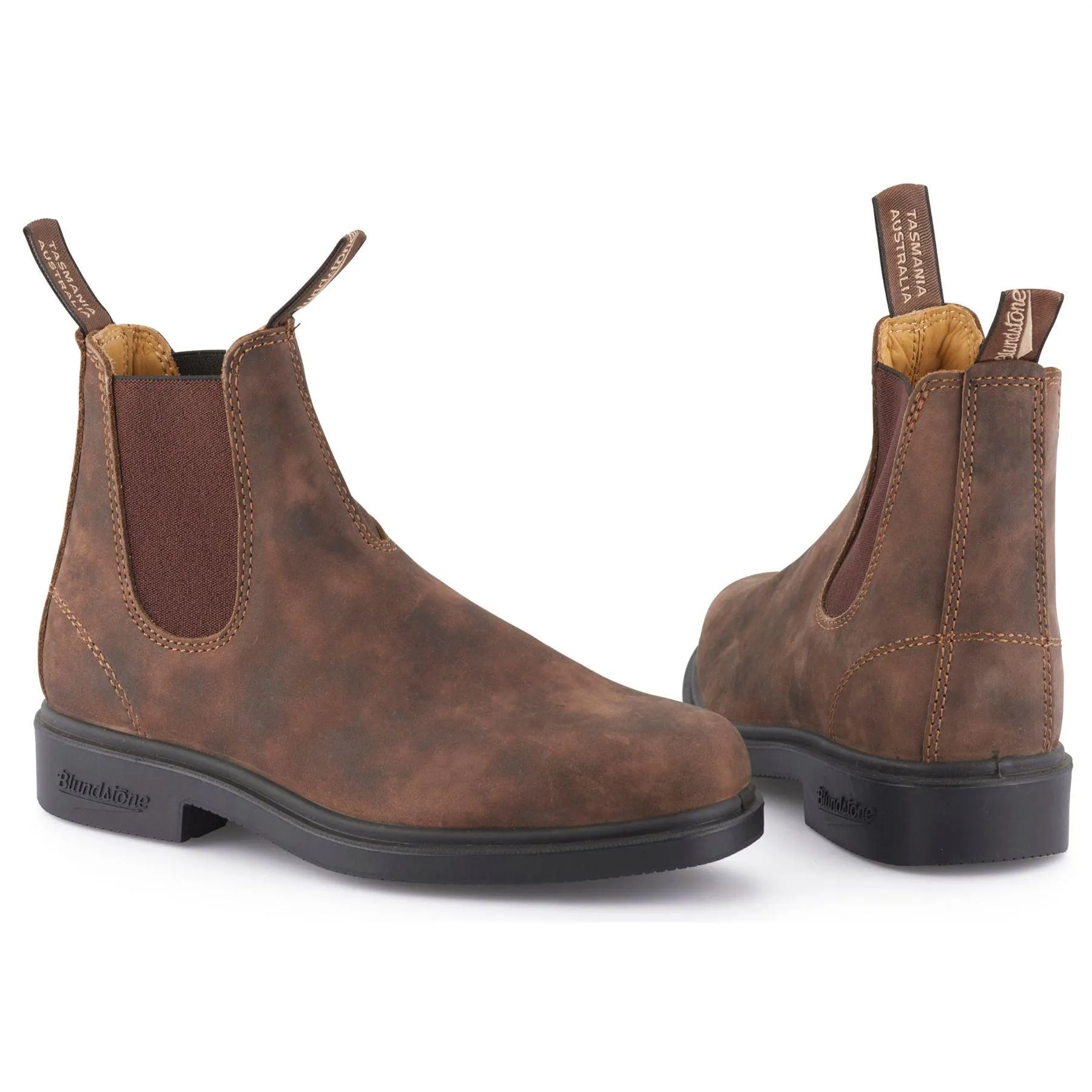 Blundstone 1306 Rustic Brown Chisel Toe Australian Chelsea Boots