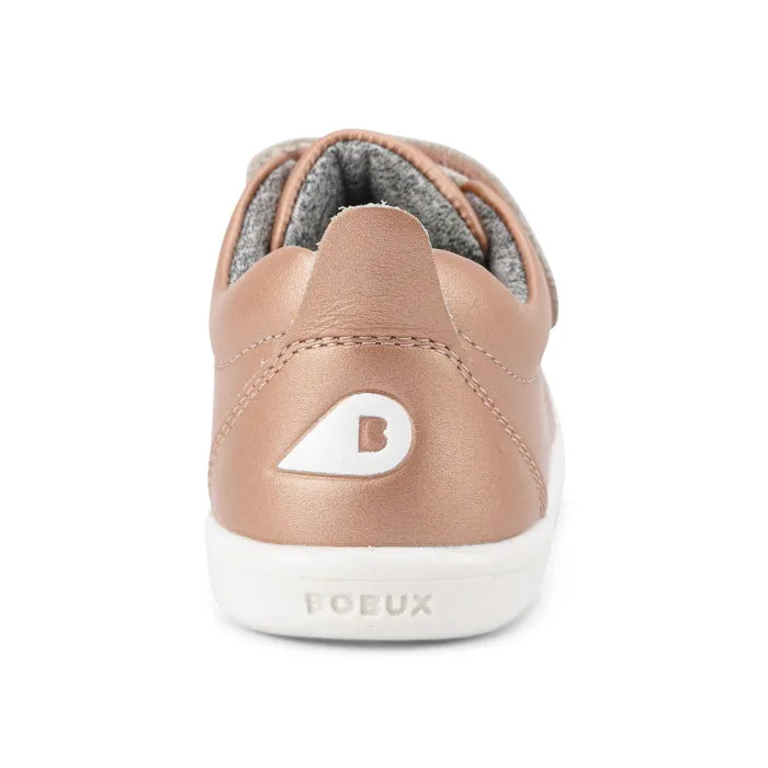 Bobux Iwalk Grass Court Rose Gold Leather Trainer 633749