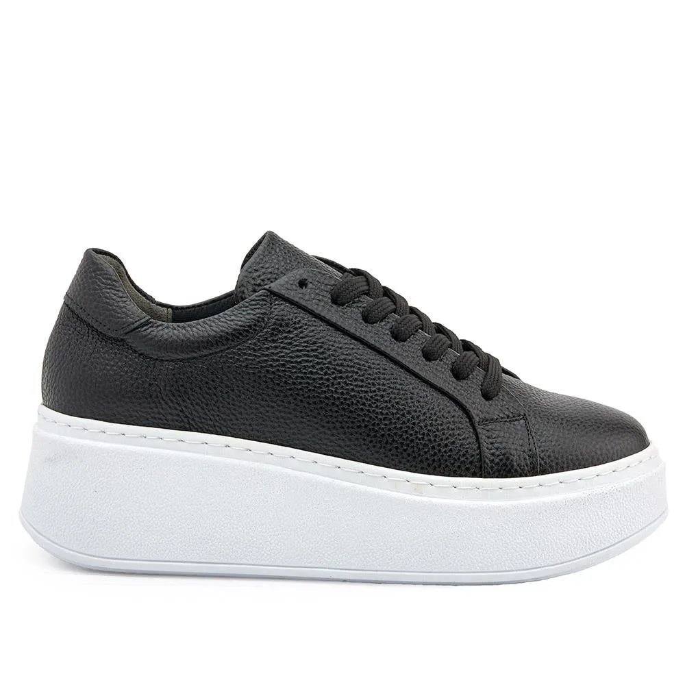 Bonasera Leather Platform Trainers - BONASERA / 326 250