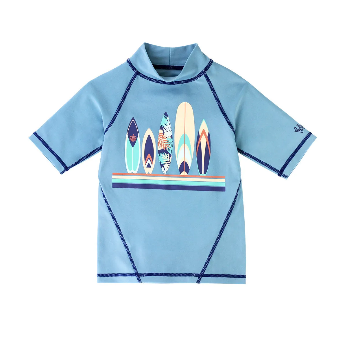 Boy's Short Sleeve Sport Sun & Swim Shirt