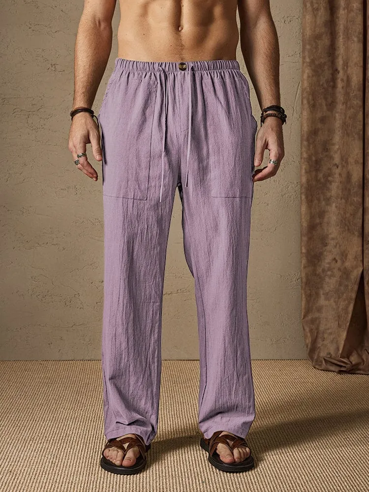 Casual Cotton Linen Style Pants