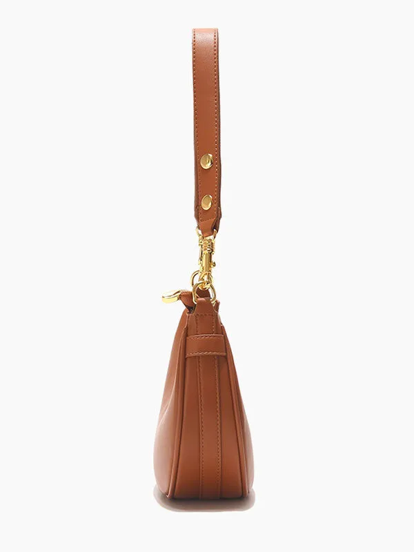 Casual Style Leather Shoulder Bag