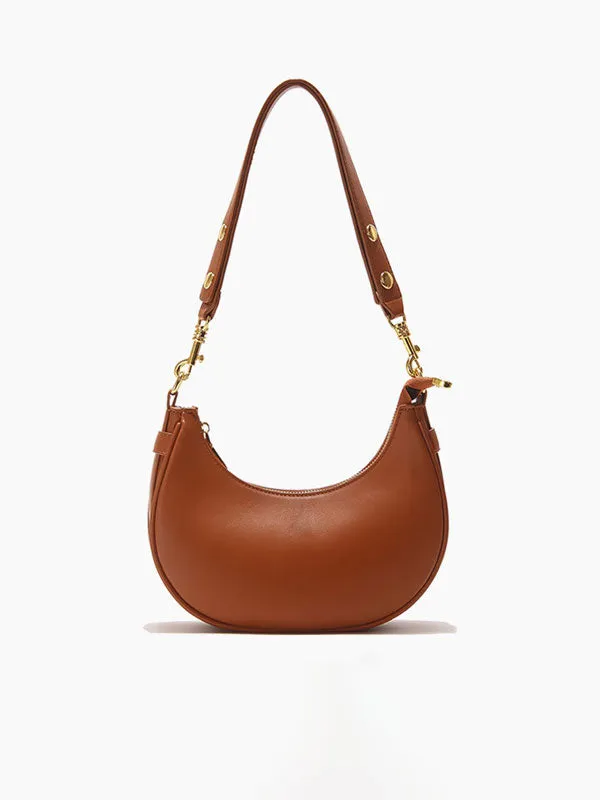 Casual Style Leather Shoulder Bag