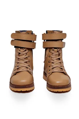 COMBAT BOOTS IN BEIGE