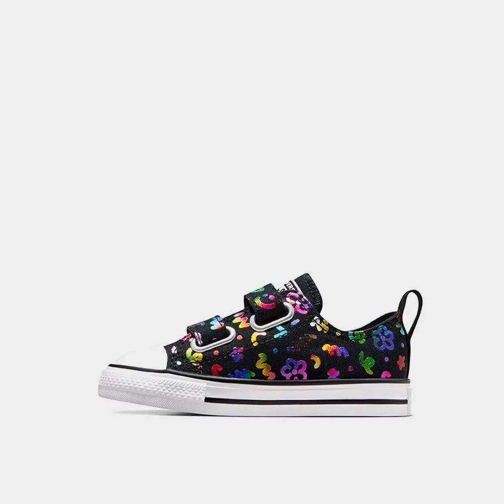 Converse Infants Chuck Taylor All Star Easy On Doodles Sneaker Black/Multi _ 181045 _ Black