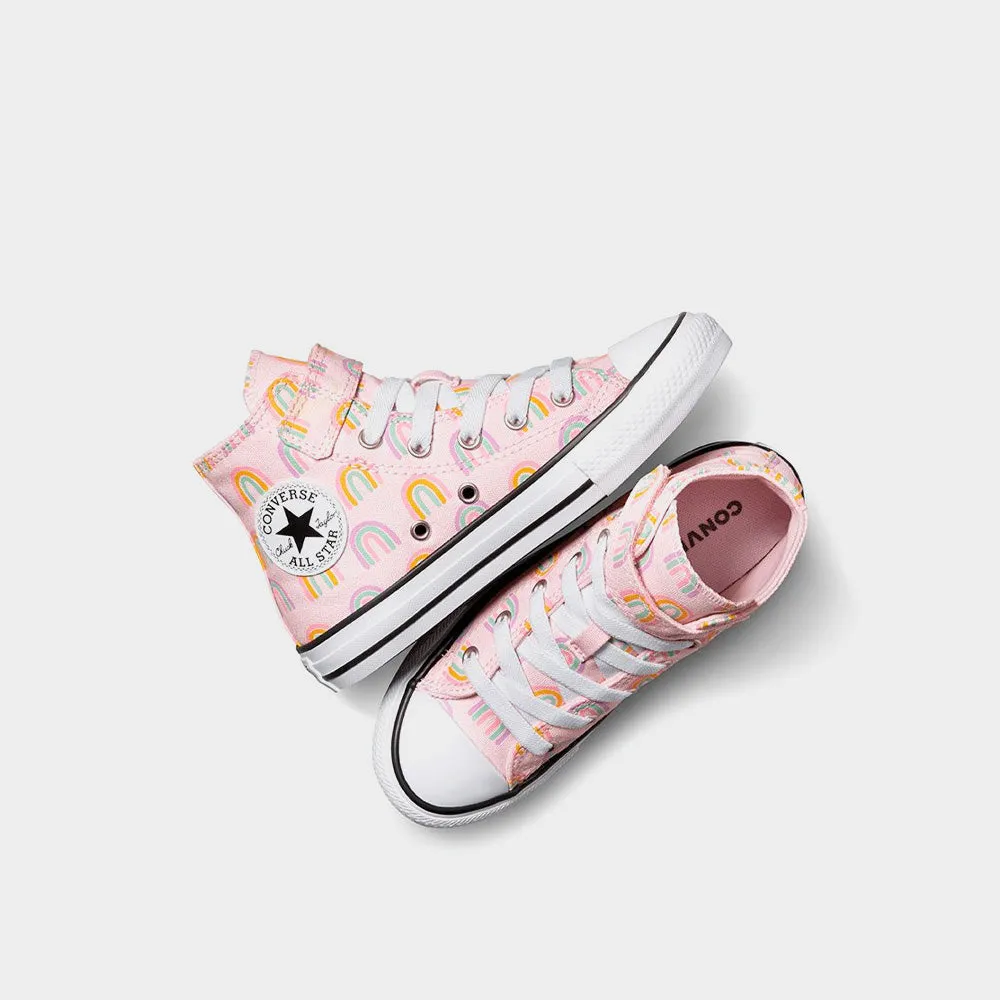 Converse Kids Chuck Taylor All Star EasY-On Rainbows Sneaker Pink/Multi _ 181062 _ Pink