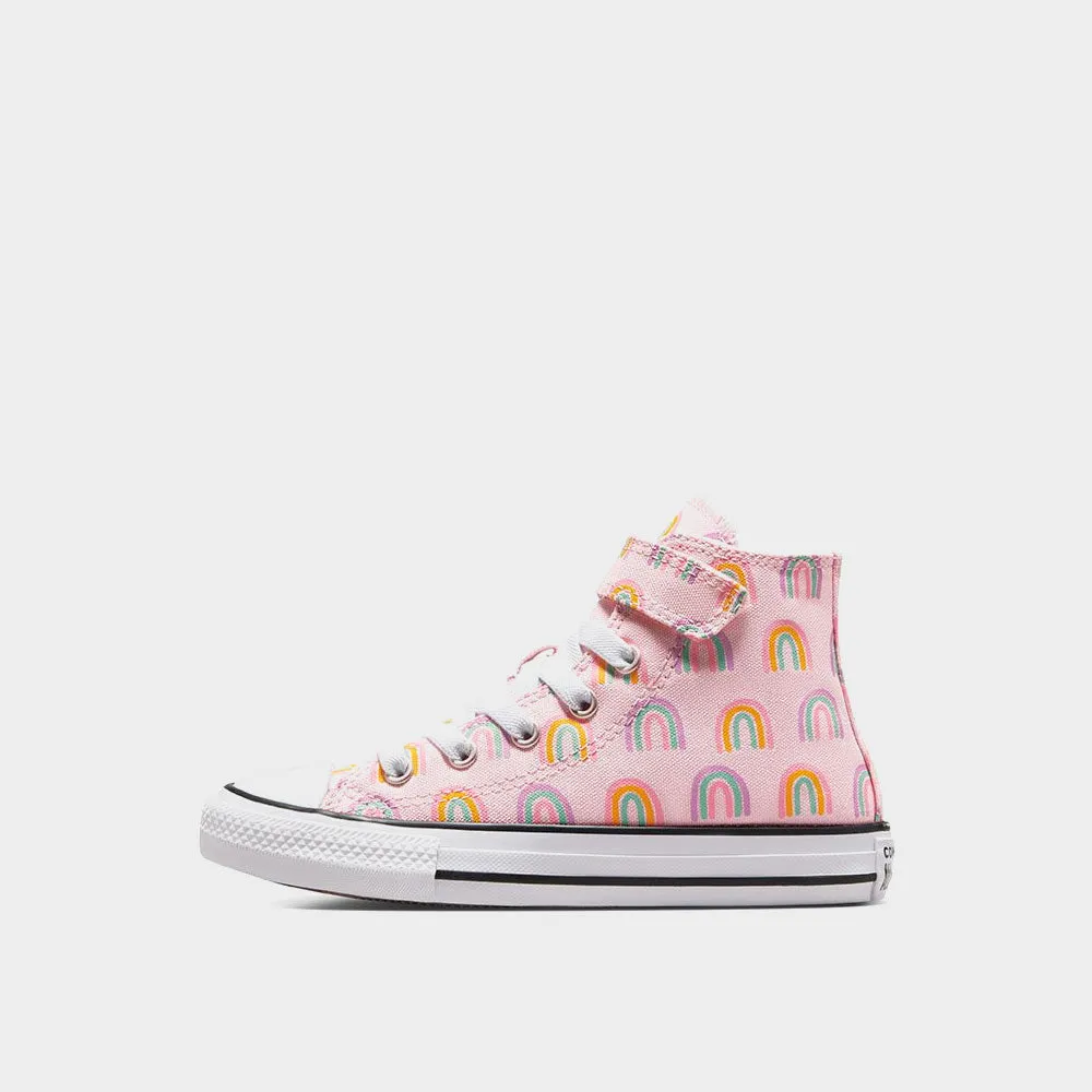 Converse Kids Chuck Taylor All Star EasY-On Rainbows Sneaker Pink/Multi _ 181062 _ Pink