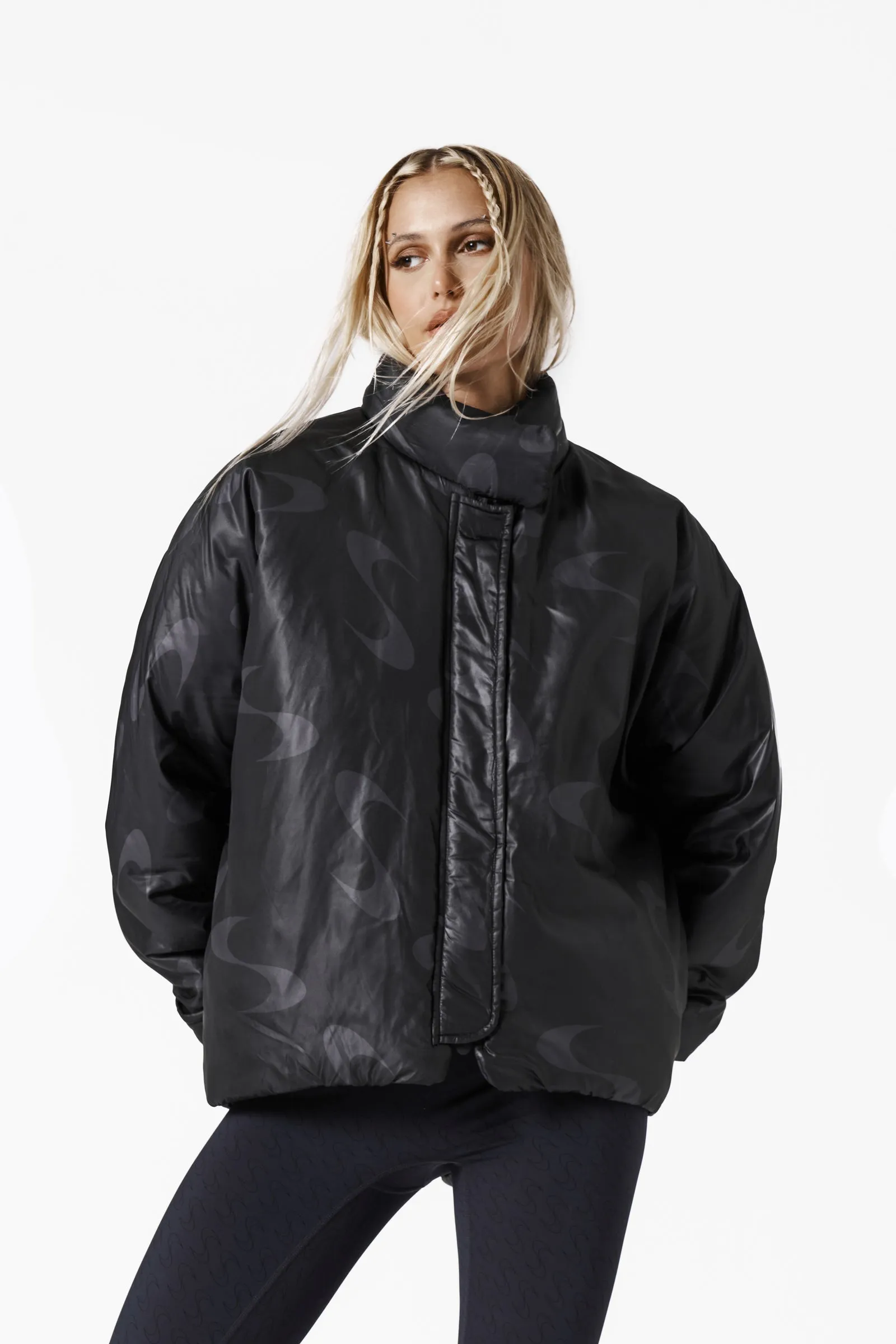 Crux Print Puffer Coat