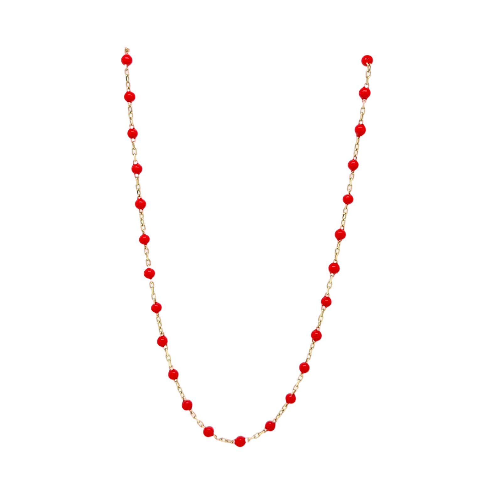 ENAMEL BEAD NECKLACE