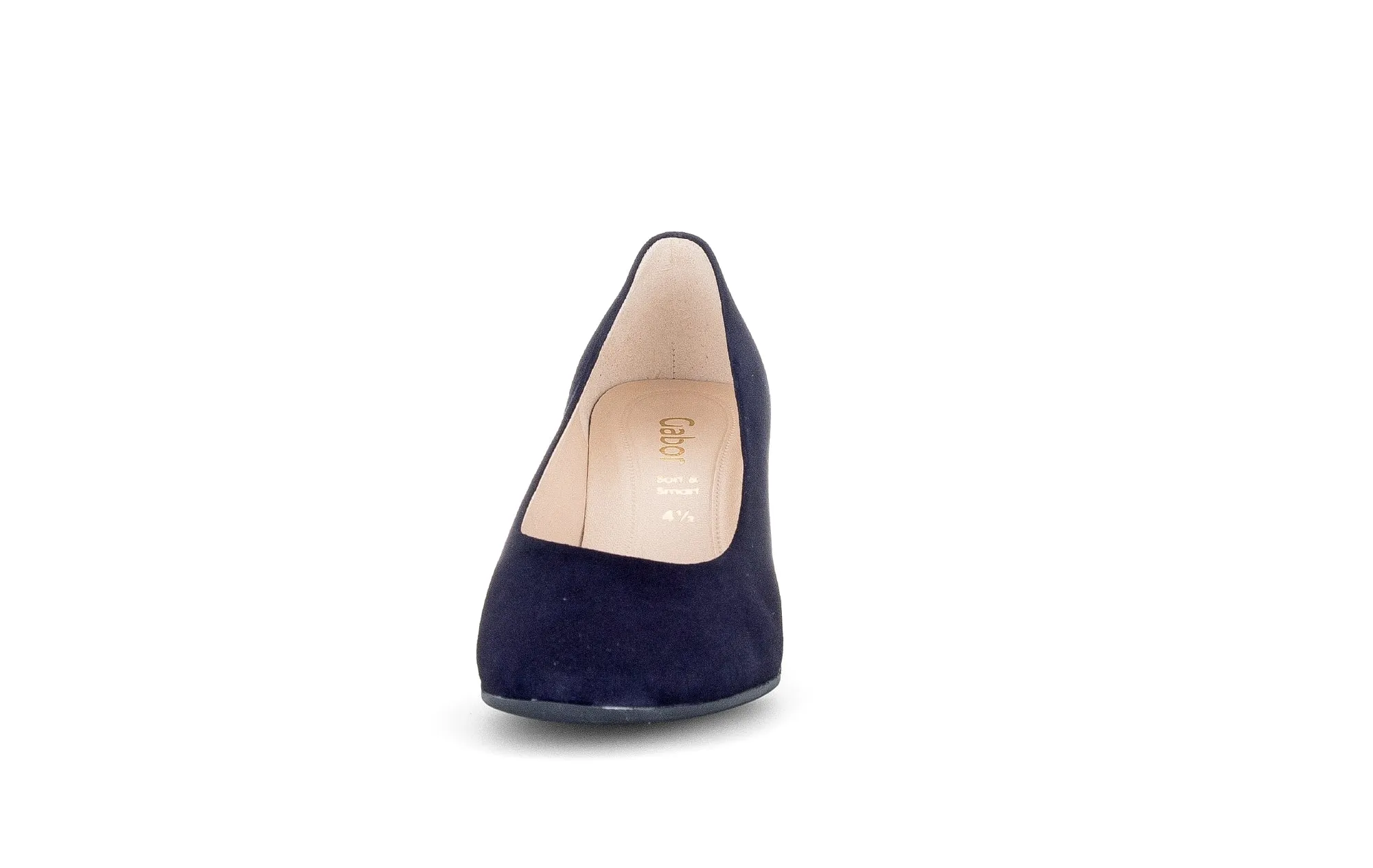 Gabor Navy Suede Court Shoe EDINA 41016