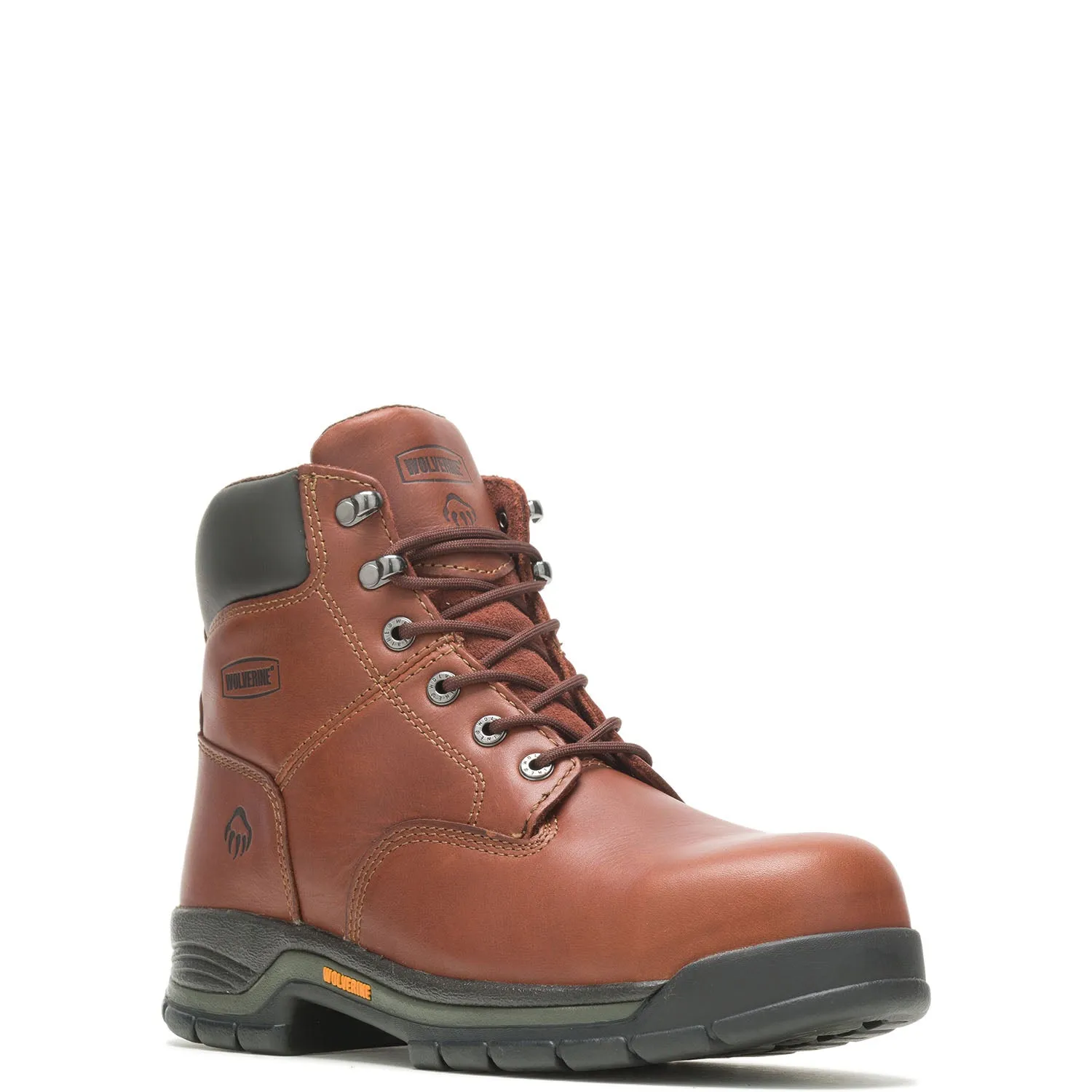 Harrison 6 Inch Steel-Toe Work Boot Brown