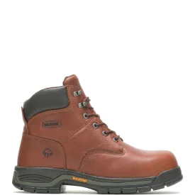 Harrison 6 Inch Steel-Toe Work Boot Brown