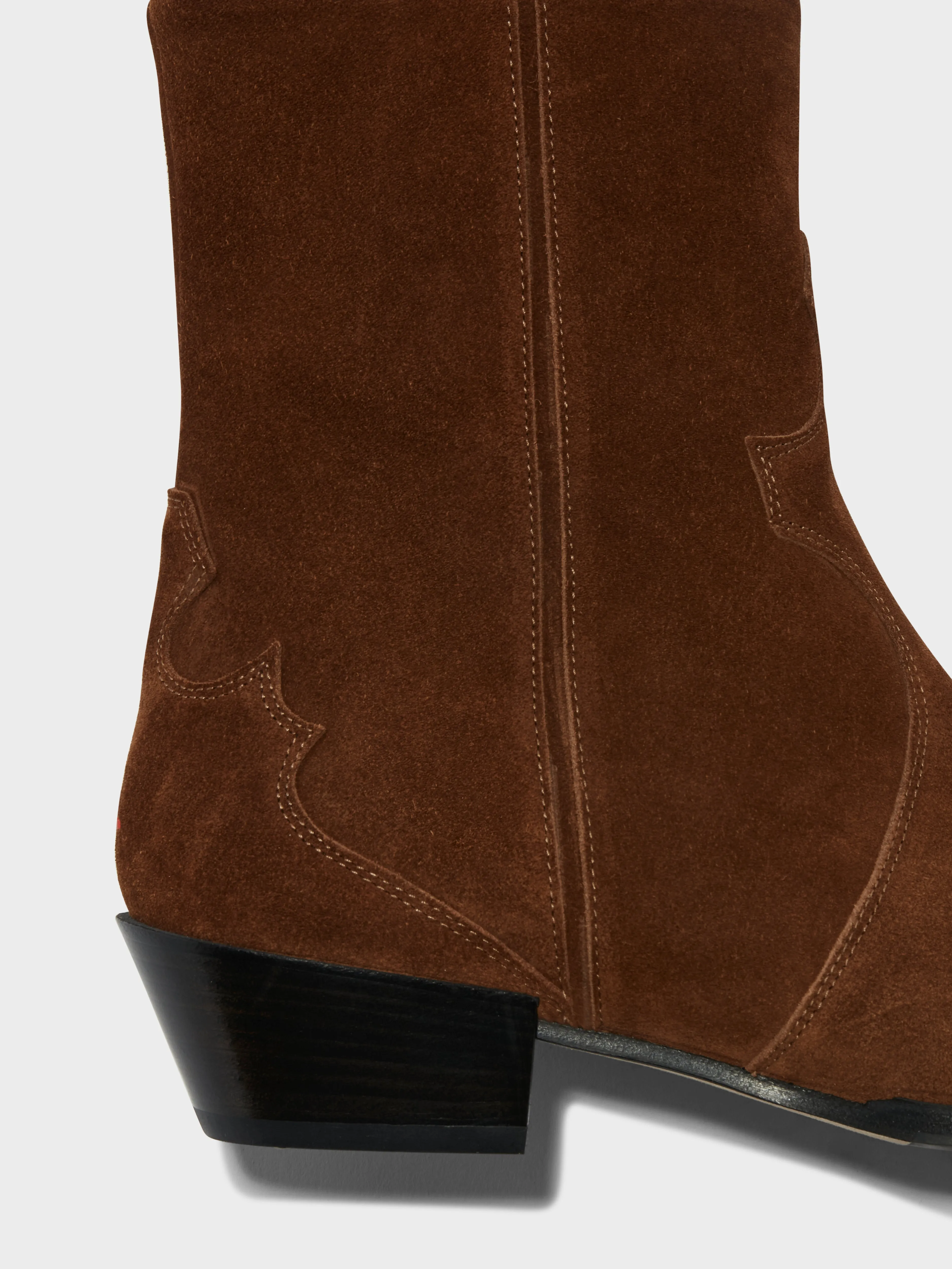 Hester Suede Cowboy Boots