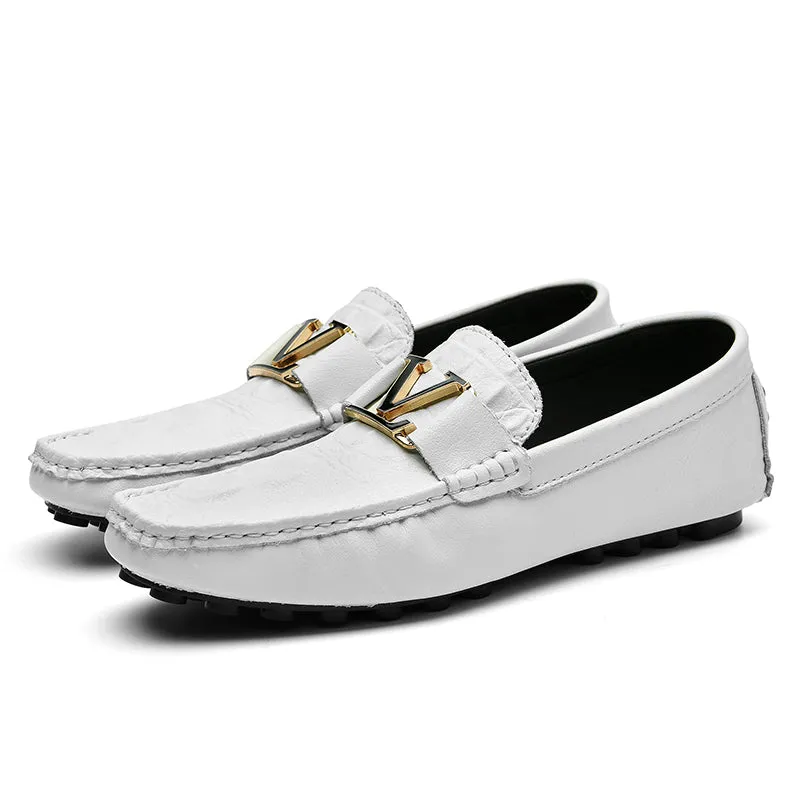 High Quality Genuine Leather Shoes Casual Slip On Loafers Leather Shoes | H9901