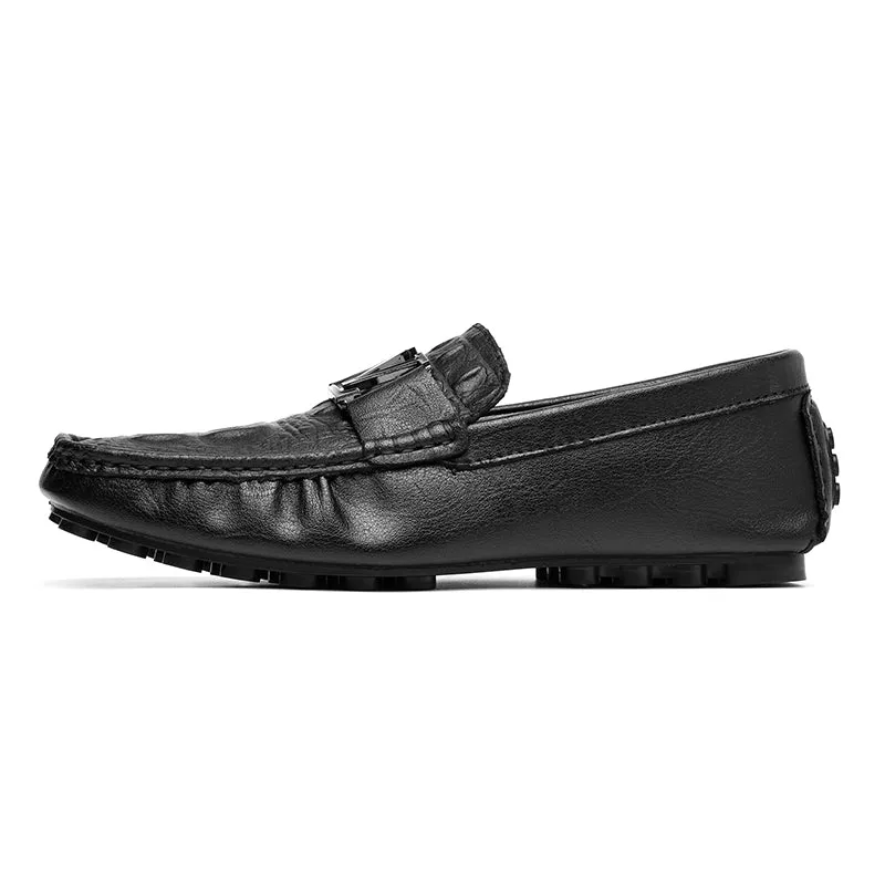 High Quality Genuine Leather Shoes Casual Slip On Loafers Leather Shoes | H9901