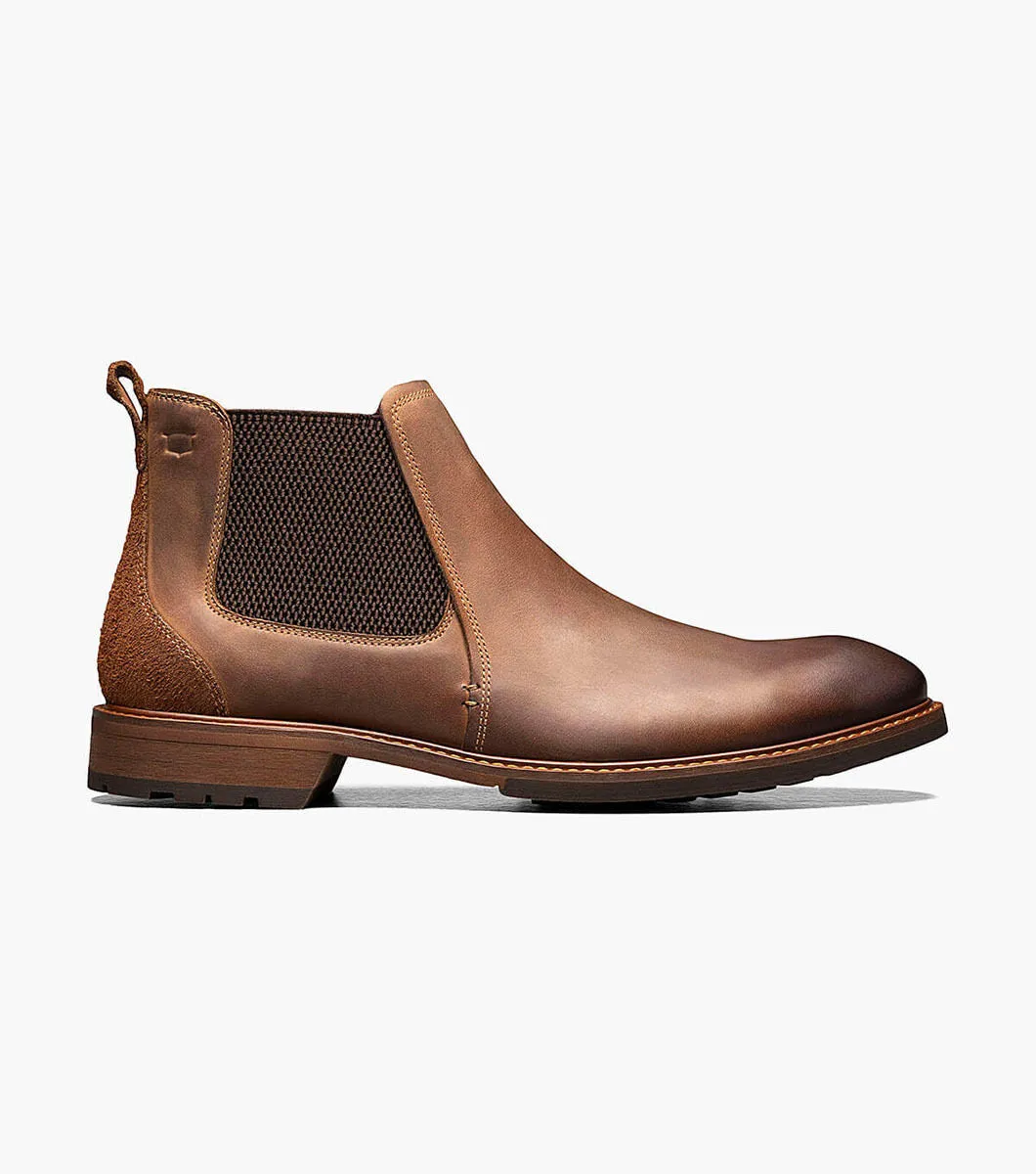 Lodge | Plain Toe Gore  Boot | Brown