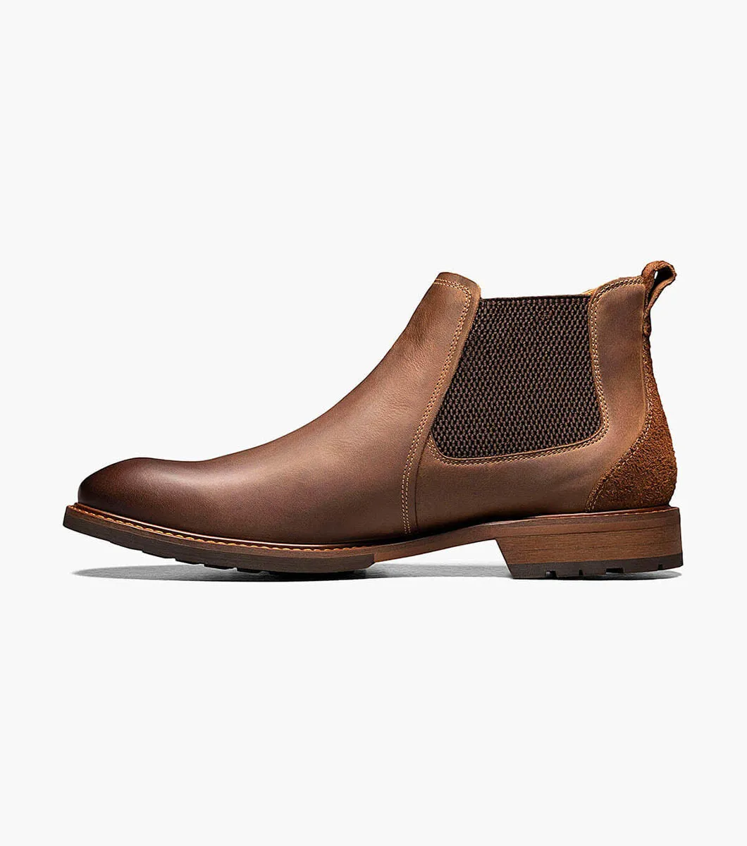 Lodge | Plain Toe Gore  Boot | Brown