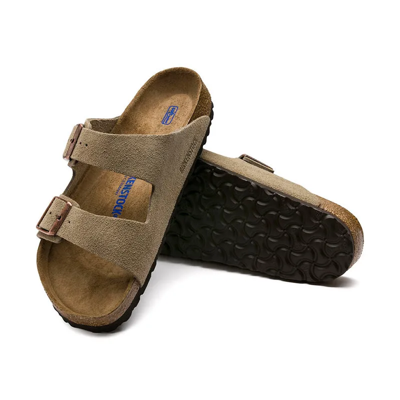 Men's Arizona Soft Footbed Taupe Suede