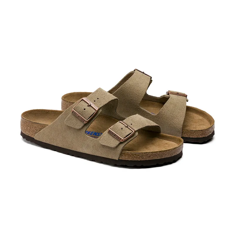 Men's Arizona Soft Footbed Taupe Suede