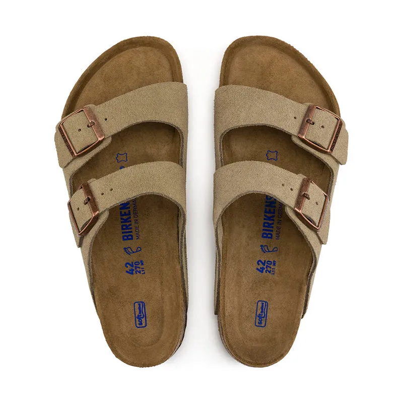 Men's Arizona Soft Footbed Taupe Suede