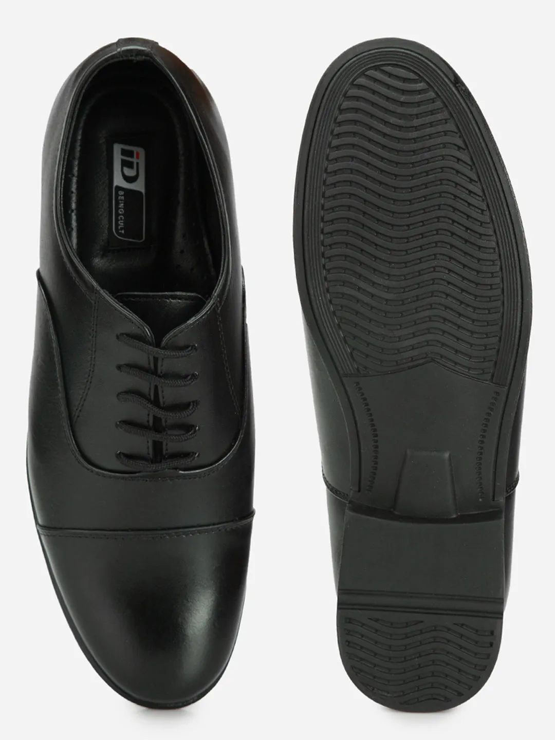 Men's Black Regular Toe Derby Formal (ID2104)