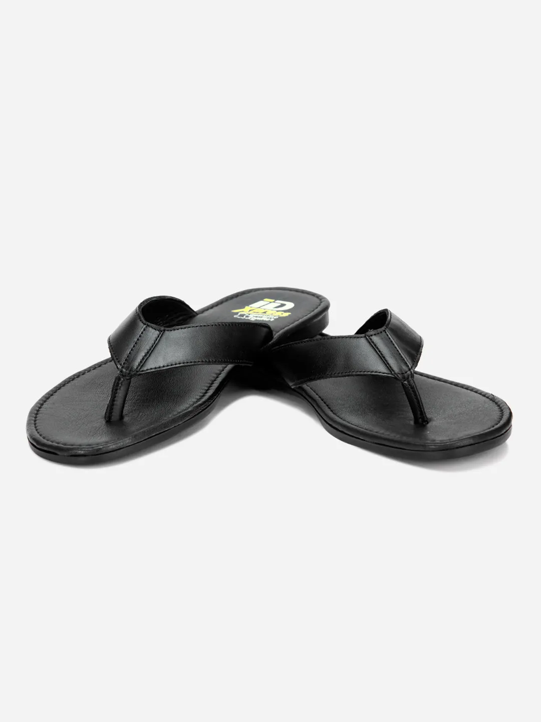 Men's Black Thong-Style Flat Casual Sandal (ID4135)