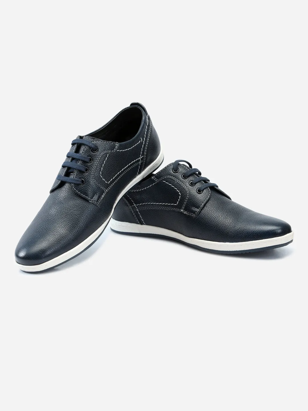 Men's Blue Lace Up Smart Casual (ID3038)