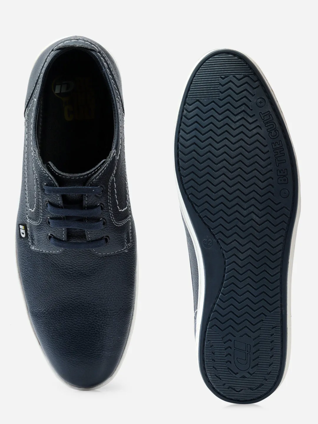 Men's Blue Lace Up Smart Casual (ID3038)