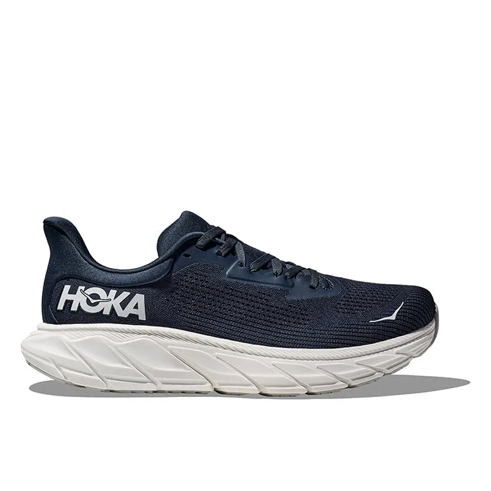 Mens Hoka Arahi 7 Wide in Outer Space/White