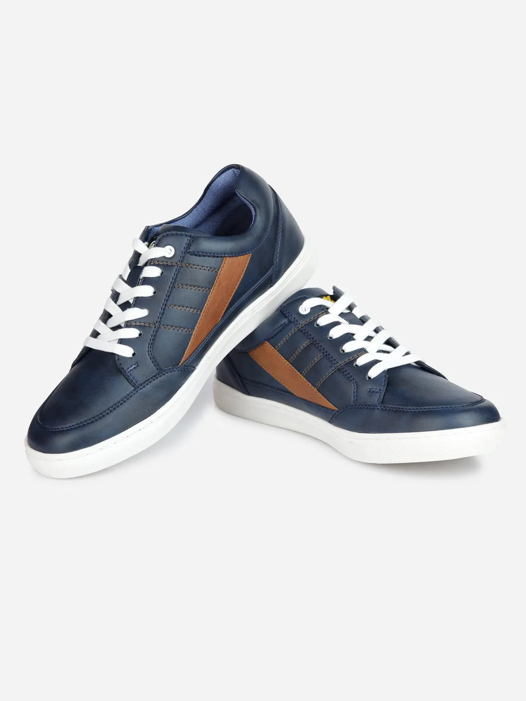 Men's Navy Lace Up Smart Casual Sneaker (IX1057)