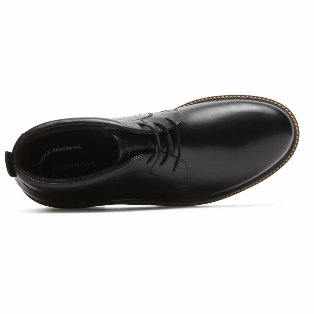 Rockport Men MARSHALL CHUKKA BLACK/LEATHER