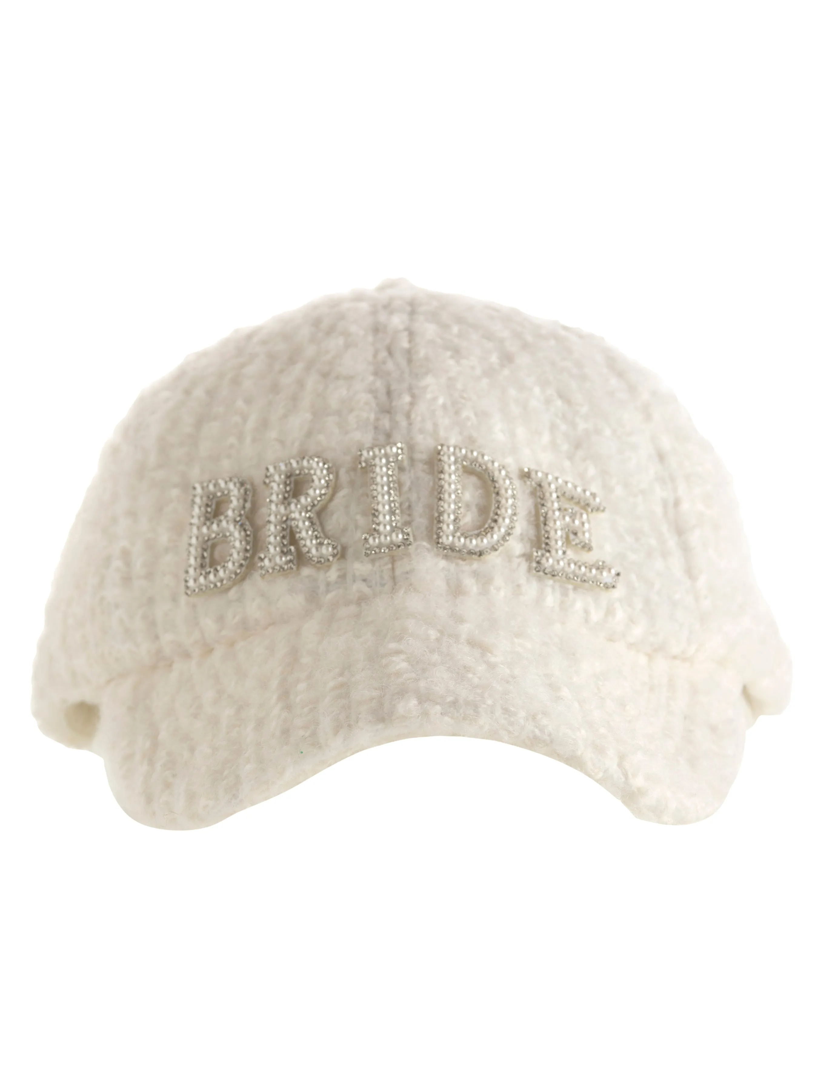 Shiraleah "Bride" Boucle Ball Cap, Ivory