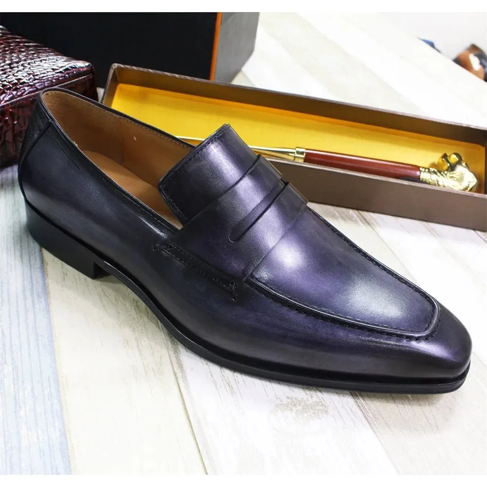 Slip-On Loafers for Men - Premium Leather Shoes (Weddings, Formal Events)