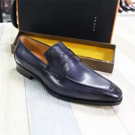 Slip-On Loafers for Men - Premium Leather Shoes (Weddings, Formal Events)